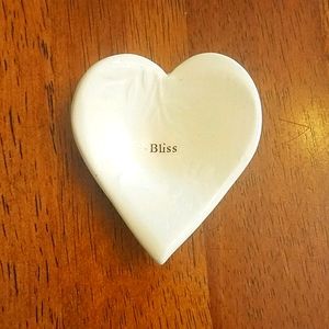 Small Handmade Ceramic Heart Shaped Trinket Dish